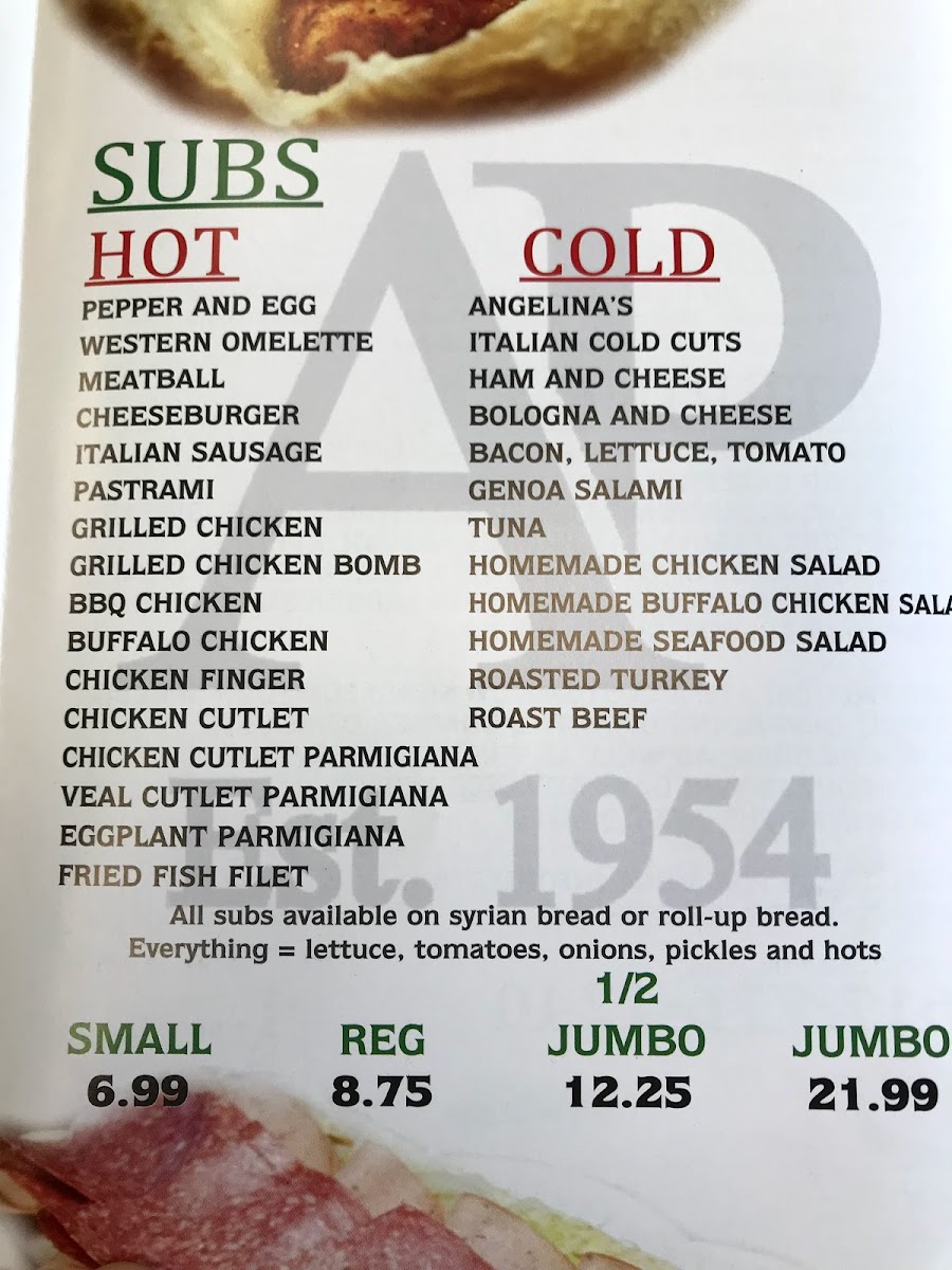 Menu Angelina's Pizzeria-10